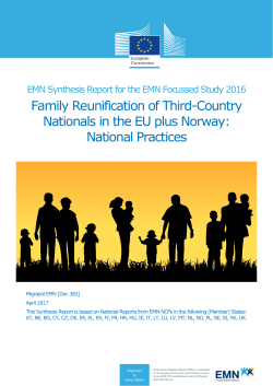 Family Reunification of TCNs in the EU: National Practices EU 2016