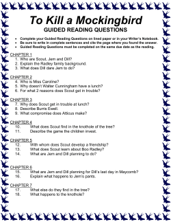 to kill a mockingbird - kroll patrol english!