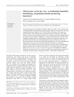 Halomonas cerina sp. nov., a moderately halophilic, denitrifying