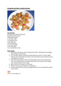 Gingerbread Man Cookies Recipe