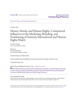 Money, Morals, and Human Rights