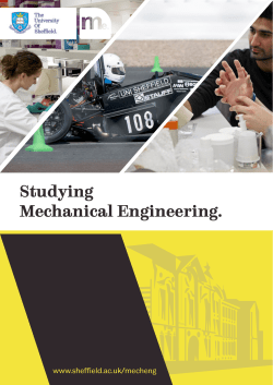 Studying Mechanical Engineering.