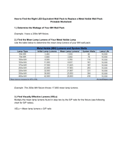 MH to LED Wall Pack Worksheet