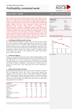Profitability remained weak