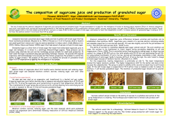 The composition of sugarcane juice and production
