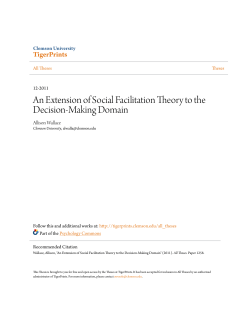 An Extension of Social Facilitation Theory to the