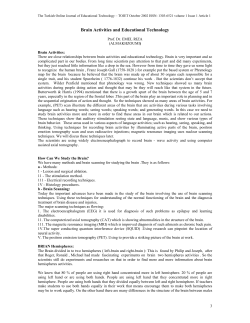 Brain Activities and Educational Technology