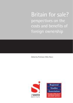 Britain for sale? Perspectives on the costs and benefits of foreign