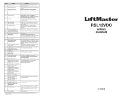 LiftMaster RSL 12VDC Wiring Diagram