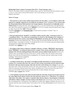 Packet 13 - Quizbowl Packet Archive