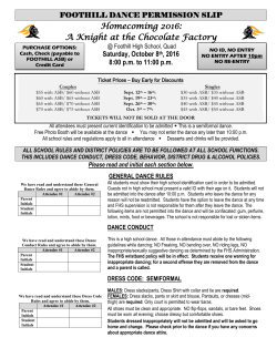 Homecoming 2016: A Knight at the Chocolate Factory