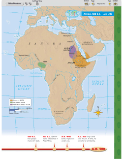 ATLANTIC OCEAN INDIAN OCEAN S A H A R A Africa, 500 B.C.