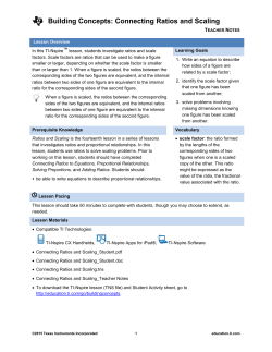 Ratios and Scaling - TI Education