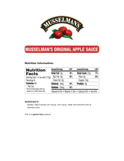 MUSSELMAN`S ORIGINAL APPLE SAUCE