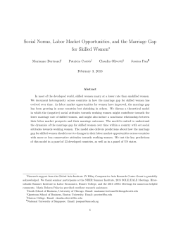Social Norms, Labor Market Opportunities, and the Marriage Gap for