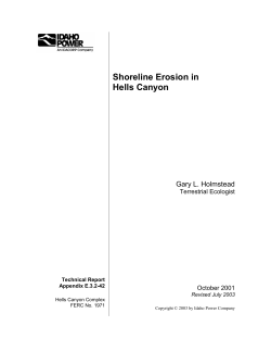 (E.3.2-42) Shoreline Erosion in Hells Canyon