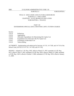23 Ill Admin Code Part 130-Determining Special Education Per