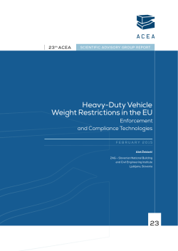 Heavy-Duty Vehicle Weight Restrictions in the EU