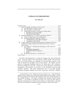 intrastate preemption