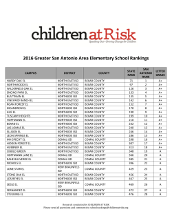 2016 Greater San Antonio Area Elementary