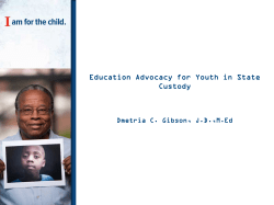 Education Advocacy for Youth in State Custody