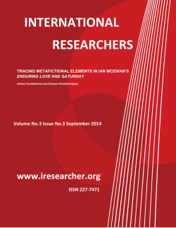 tracing metafictional elements in ian mcewan`s enduring love and