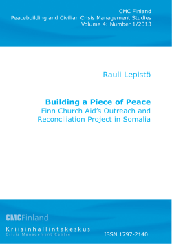 Building a Piece of Peace