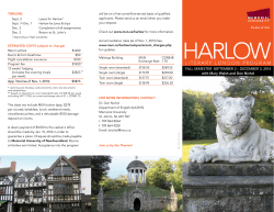 the PDF brochure - Memorial University