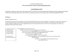 1 Cor 1:4-9 - for 25sep2016