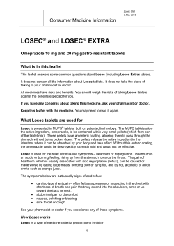 LOSEC And LOSEC EXTRA