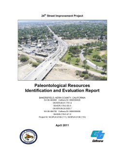 Paleontological Resources Identification and Evaluation Report