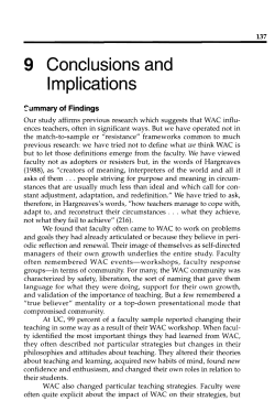 9 Conclusions and Implications
