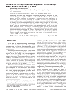 Generation of longitudinal vibrations in piano strings: From physics