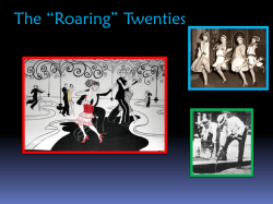 The &ldquo;Roaring&rdquo; Twenties - Austin Community College