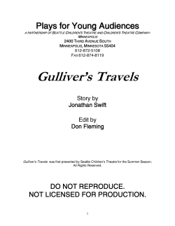 gulliver`s travels - Plays for Young Audiences