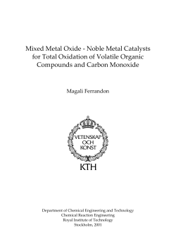 Metal oxide catalysts
