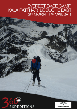 EVEREST BASE CAMP, KALA PATTHAR, LOBUCHE EAST
