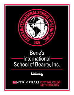 Course Catalog - Bene`s Career Academy
