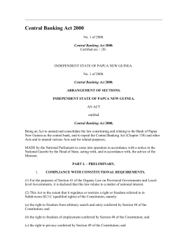 Central Banking Act 2000