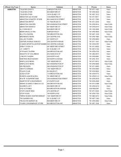 Page 1 - Massachusetts State Lottery