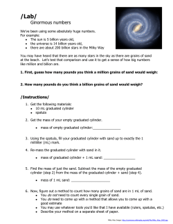 lab- how much is a million - Curriculum