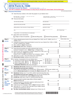 Form IL-1040 - Illinois Department of Revenue