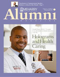 M A G A Z I N E Tom Joyner is Commencement Speaker, Meharry is