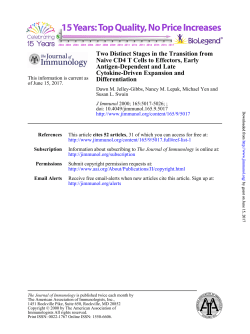 Differentiation Cytokine-Driven Expansion and Antigen