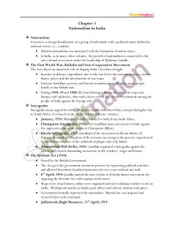 Chapter 3 Nationalism in India