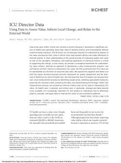 ICU Director Series