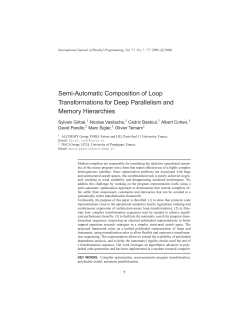 Semi-Automatic Composition of Loop Transformations for Deep