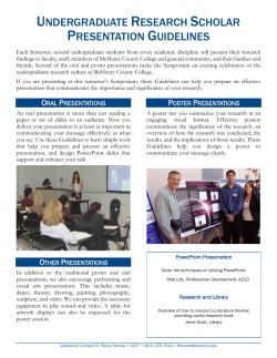 Presentation Guidelines - McHenry County College
