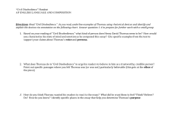 Civil Disobedience Handout