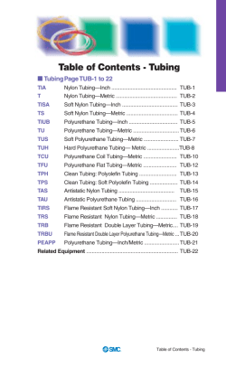 Table of Contents - Tubing